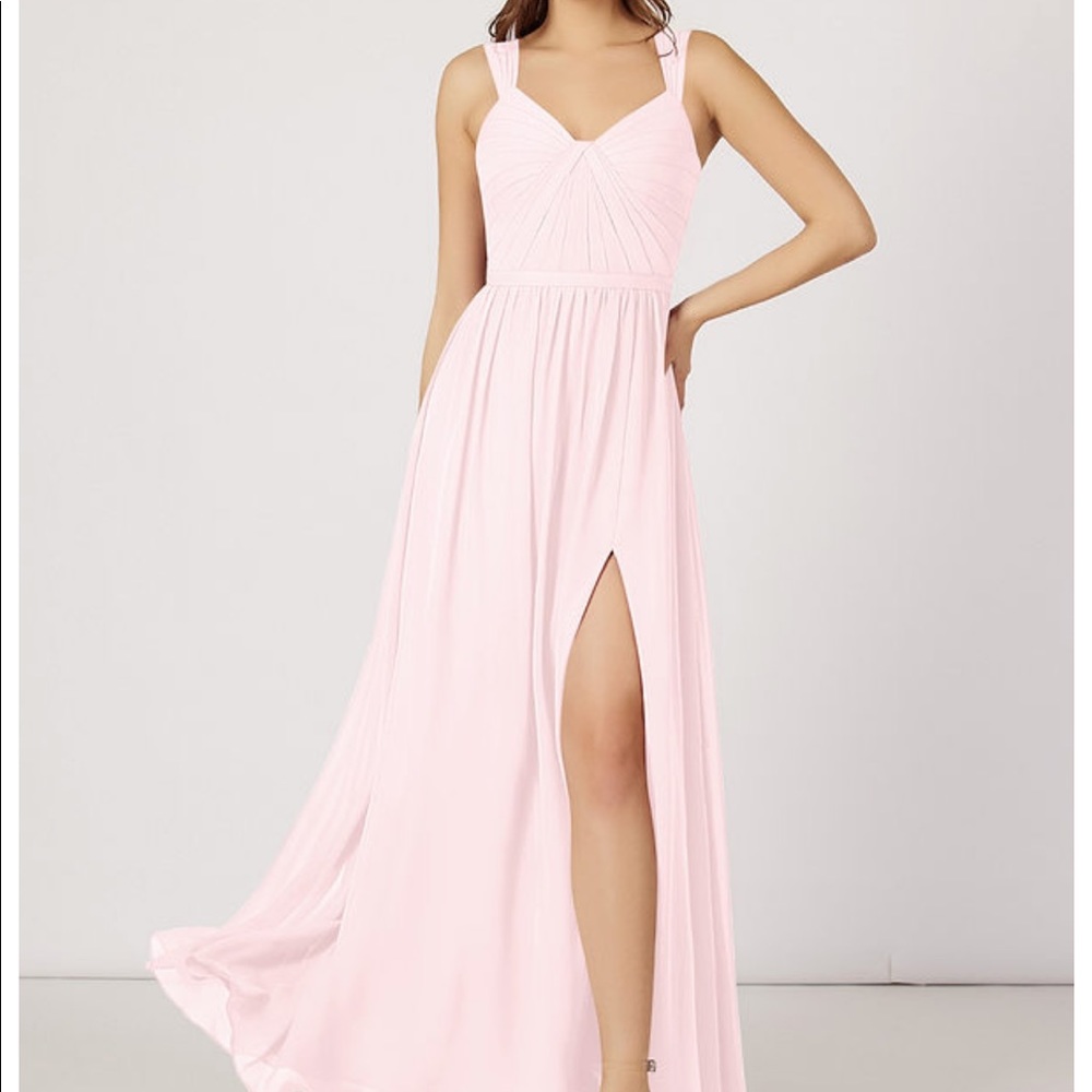 Azazie Blushing Pink Bridesmaid Dress